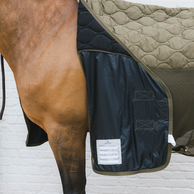 Kentucky Horsewear - Couverture polaire Transport Combo Cooler Fleece vert sapin | - Ohlala