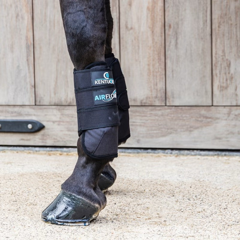 Kentucky Horsewear - Guêtres de cross antérieurs 3D Air Flow Skin Friendly noir