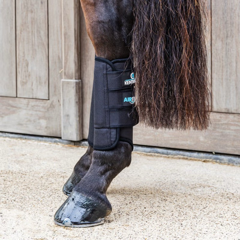 Kentucky Horsewear - Guêtres de cross postérieurs 3D Air Flow Skin Friendly noir