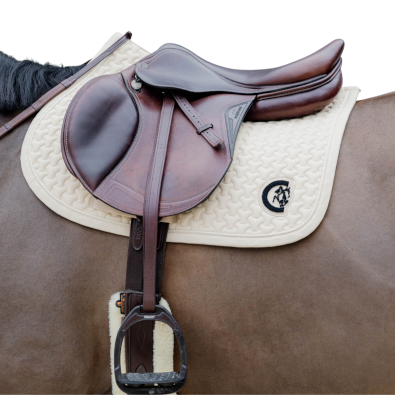 Kentucky Horsewear - Tapis de selle 3D logo beige