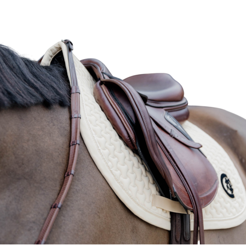 Kentucky Horsewear - Tapis de selle 3D logo beige
