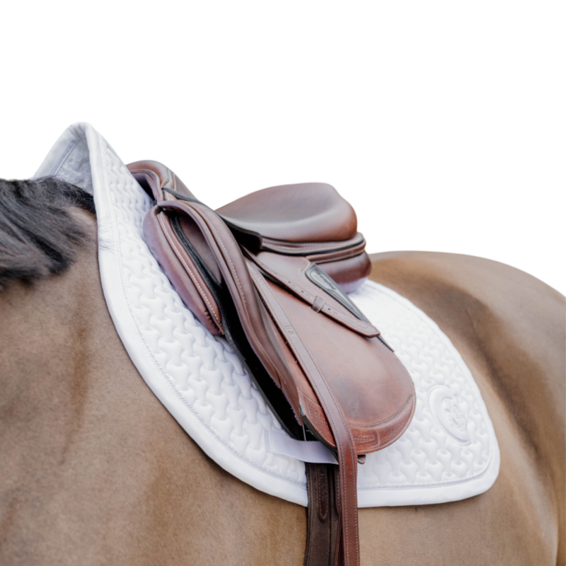 Kentucky Horsewear - Tapis de selle 3D logo blanc