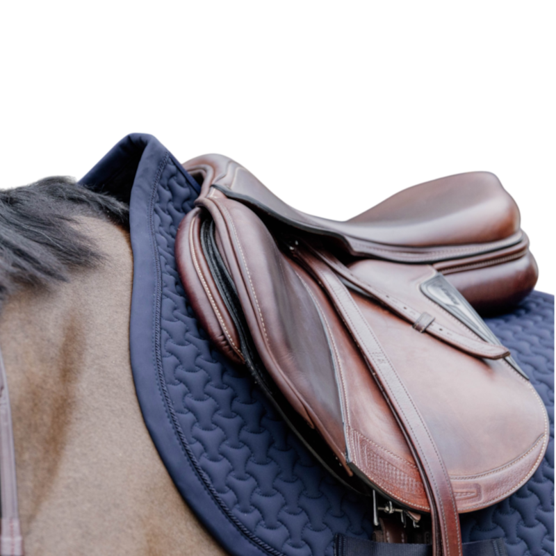 Kentucky Horsewear - Tapis de selle 3D logo marine
