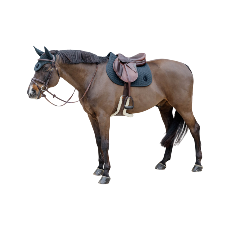 Kentucky Horsewear - Tapis de selle 3D logo vert sapin