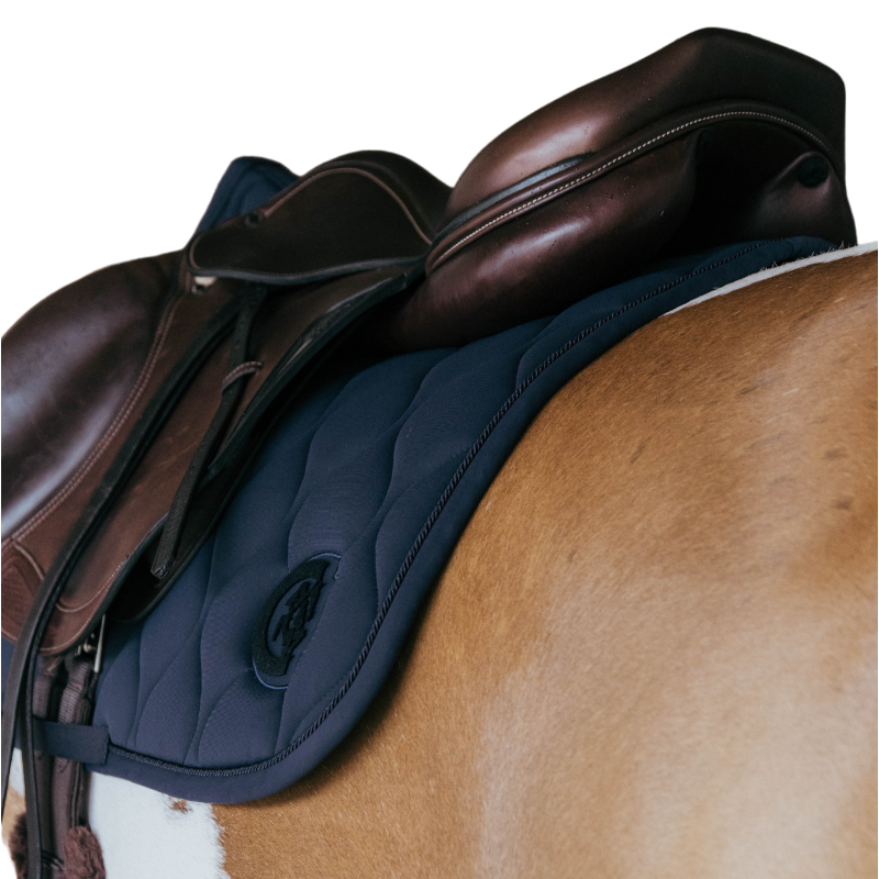 Kentucky Horsewear - Tapis de selle Wave jumping 3D logo marine | - Ohlala