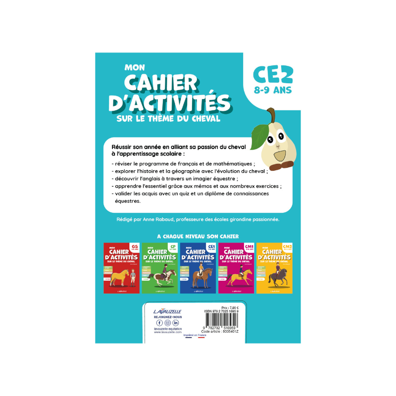 Lavauzelle - Cahier d'activités sur le thème du cheval niveau CE2 | - Ohlala
