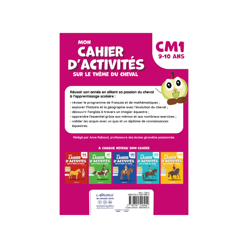 Lavauzelle - Cahier d'activités sur le thème du cheval niveau CM1 | - Ohlala