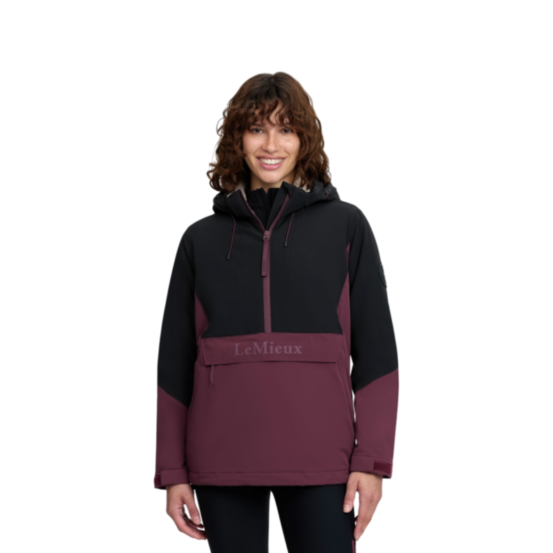 LeMieux - Anorak imperméable femme Phoebe noir/ bramble