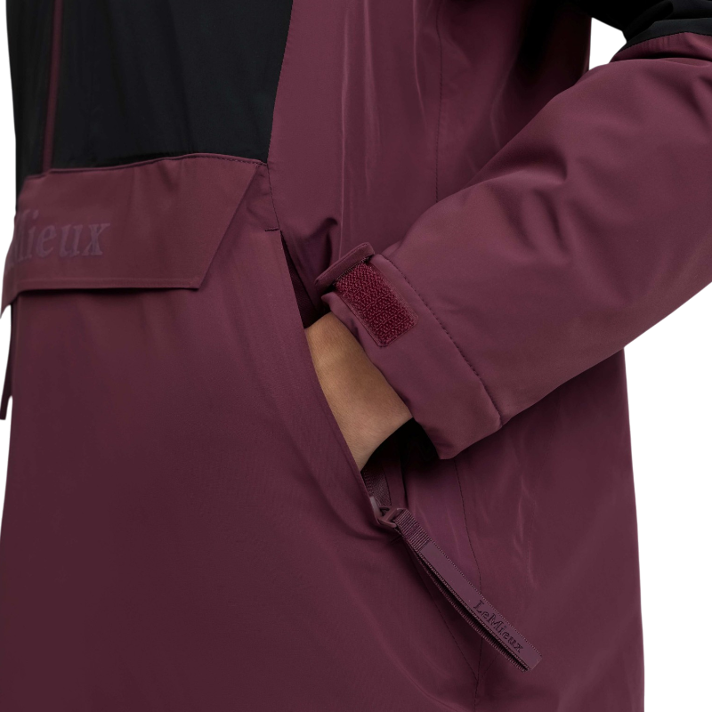 LeMieux - Anorak imperméable femme Phoebe noir/ bramble