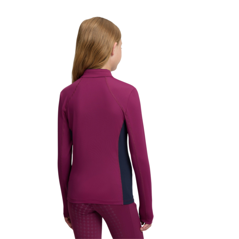 Baselayer manches longues enfant Classique Young Rider blackberry - LeMieux