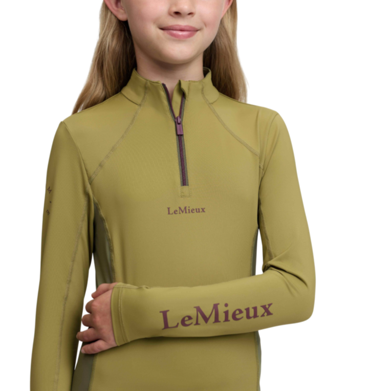 LeMieux - Baselayer manches longues enfant Classique Young Rider gooseberry