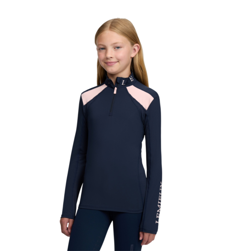 LeMieux - Baselayer manches longues enfant Rider Mia Mesh marine