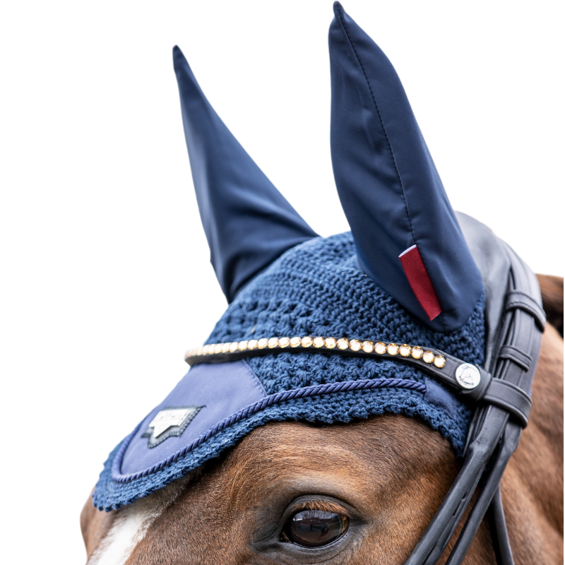 Lemieux - Bonnet pour chevaux Loire marine | - Ohlala