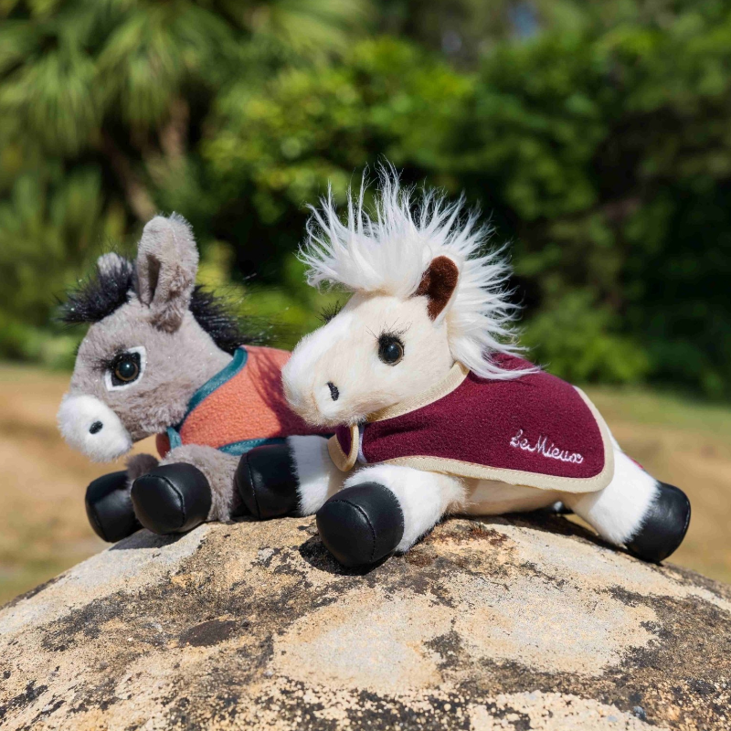 LeMieux - Couvertures pour peluche Tiny Pony blackberry/ spiced earth (x2)