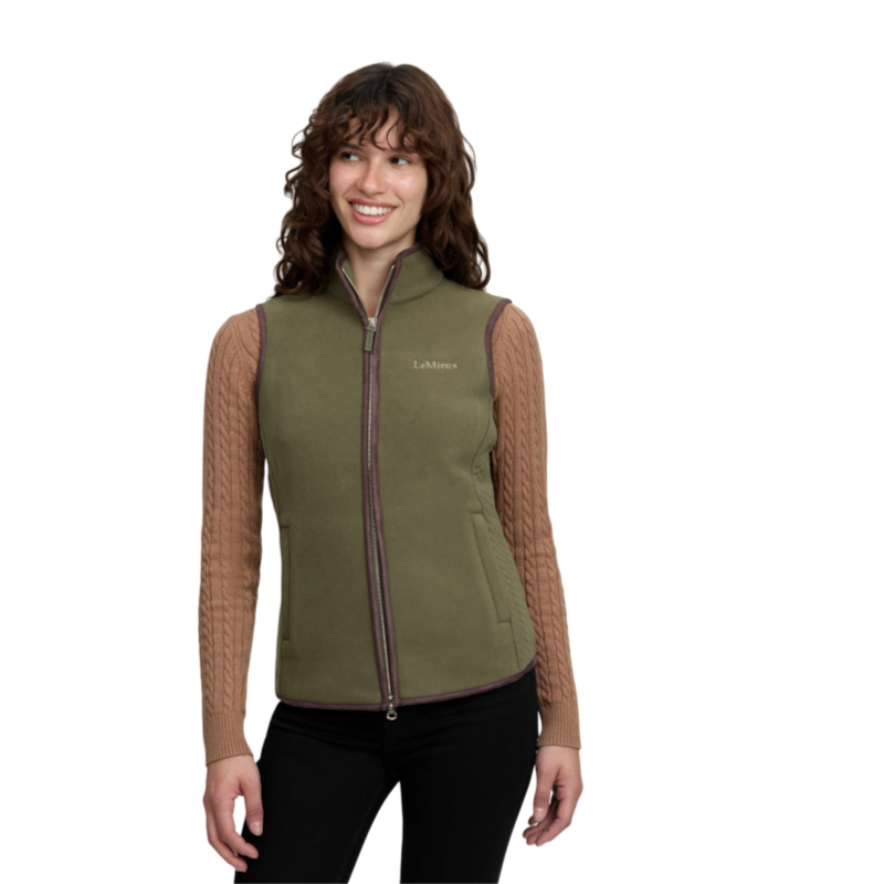 LeMieux - Gilet polaire sans manches femme Frankie willow green
