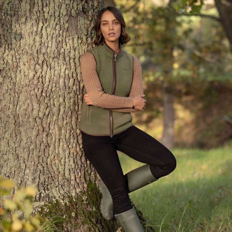 LeMieux - Gilet polaire sans manches femme Frankie willow green
