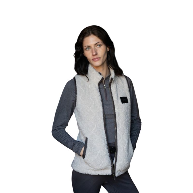 LeMieux - Gilet polaire sans manches femme Heritage Borg stone