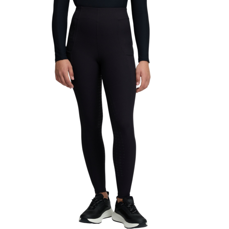 LeMieux - Legging d’équitation enfant Pull-on Ribbed Orla noir