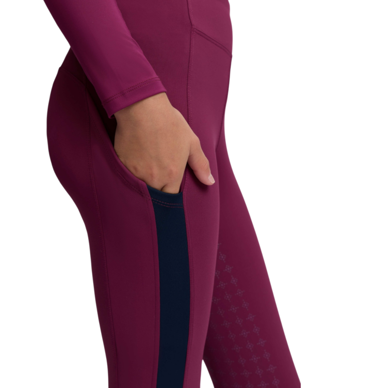 LeMieux - Legging d'équitation fille Pull-on Orla Young Rider blackberry