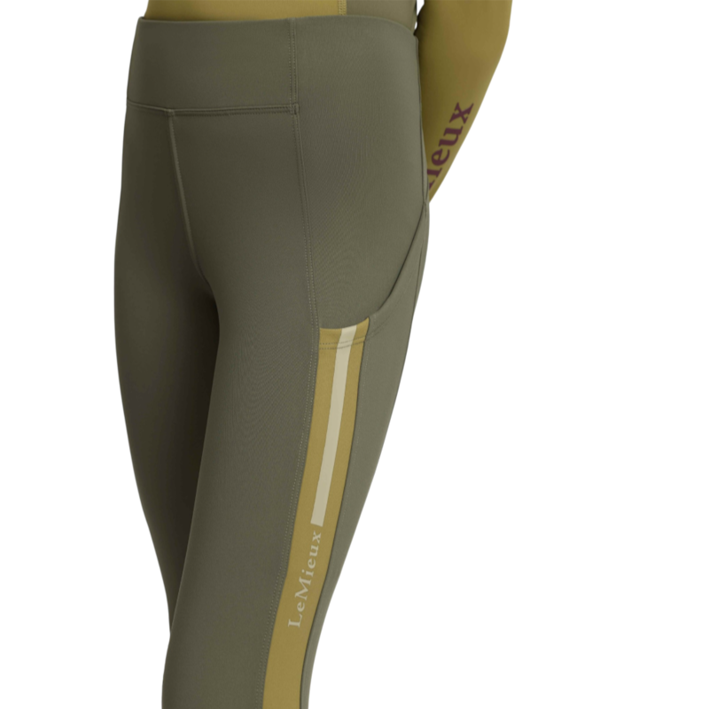 LeMieux - Legging d'équitation fille Pull-on Orla Young Rider willow green