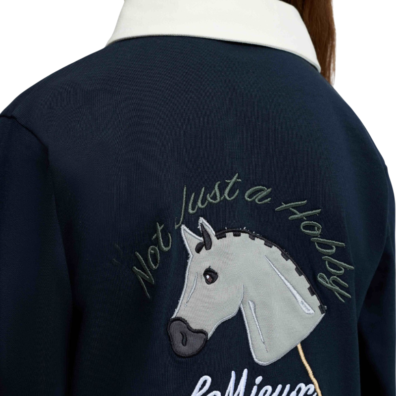 LeMieux - Polo manches longues enfant Mini Roman Rugby marine