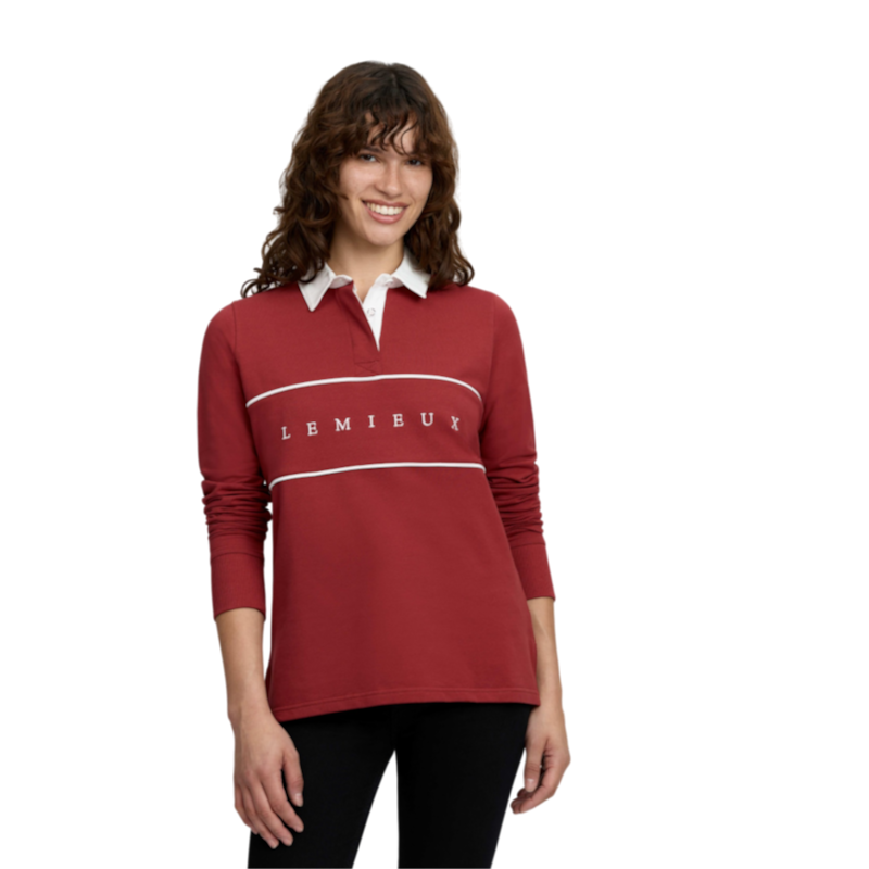 LeMieux - Polo manches longues femme Rochelle russet