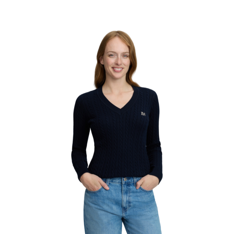 LeMieux - Pull col V femme Cora marine