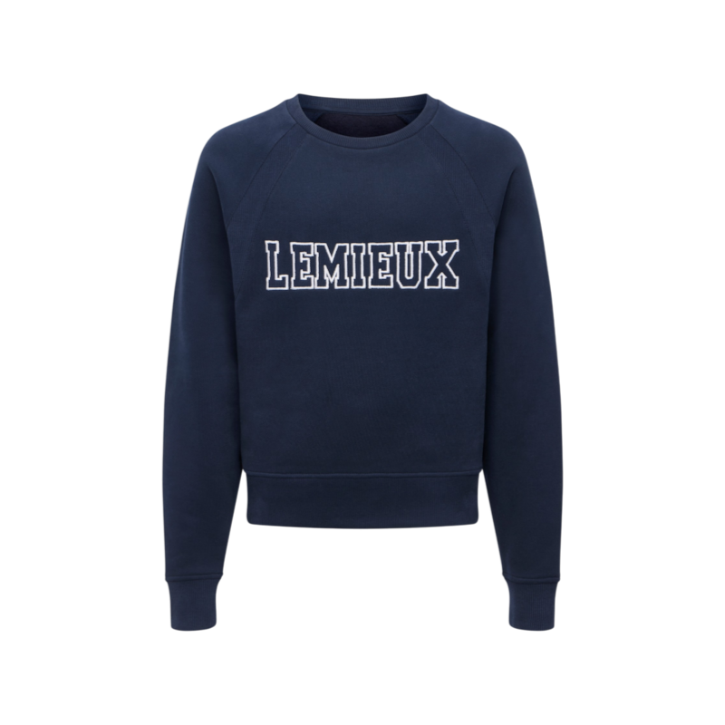 LeMieux - Sweat col rond enfant Shay Varsity marine