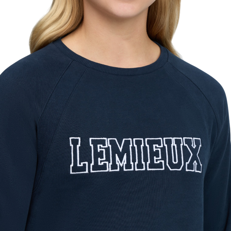 LeMieux - Sweat col rond enfant Shay Varsity marine