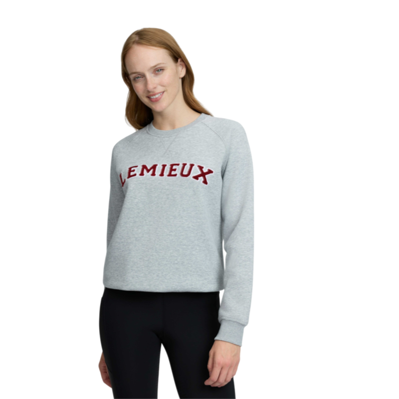 LeMieux - Sweat col rond femme Vida Varsity grey marl