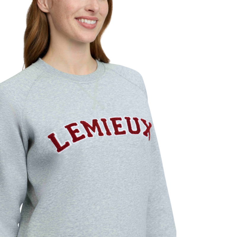 LeMieux - Sweat col rond femme Vida Varsity grey marl