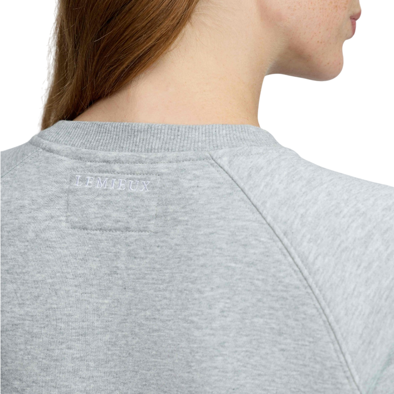 LeMieux - Sweat col rond femme Vida Varsity grey marl