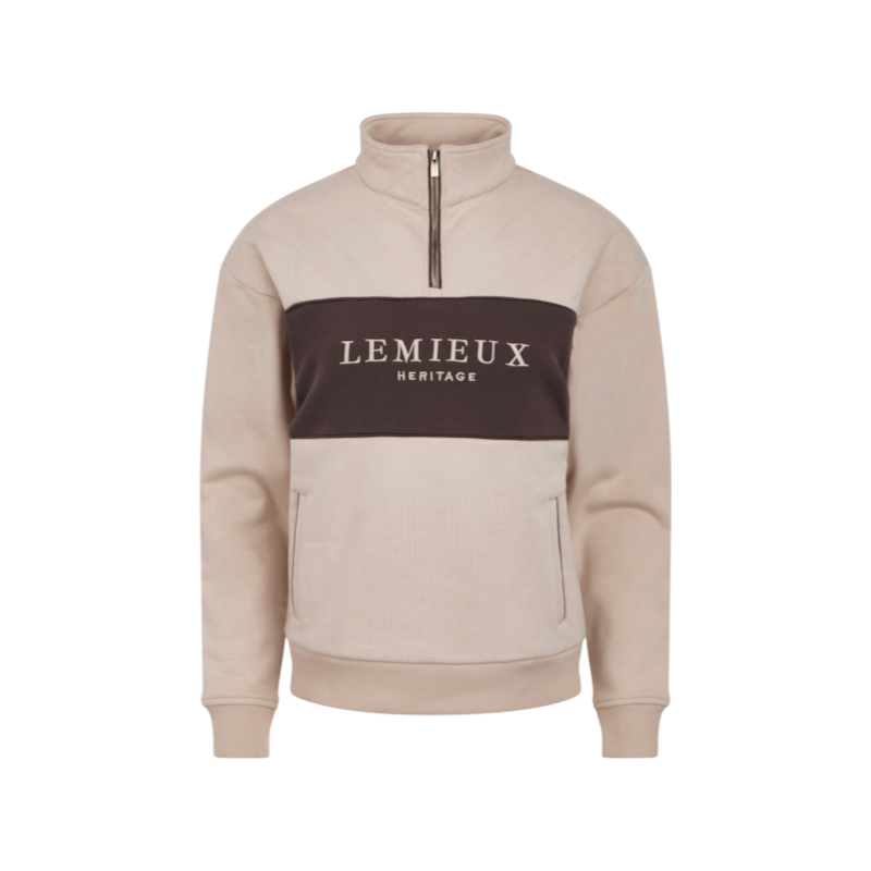 LeMieux - Sweat col zippé femme Heritage stone