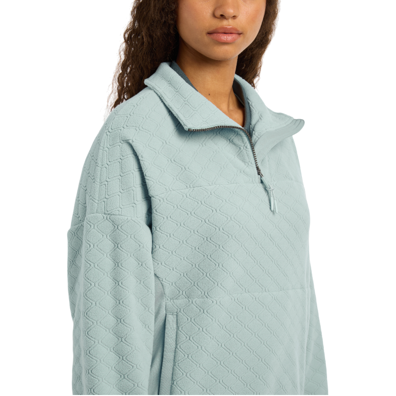 Lemieux - Sweat manches longues femme Dana quarter zip glacier