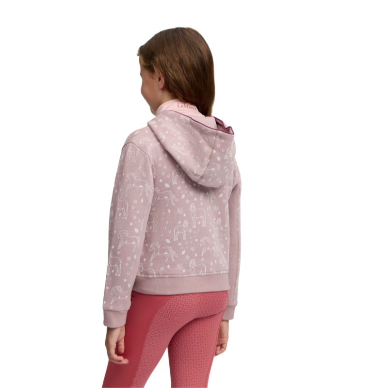 LeMieux - Sweat zippé à capuche enfant Mini Charlie wild rose