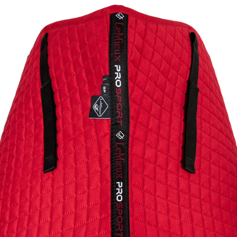 Lemieux - Tapis de selle GP Suede Square chili