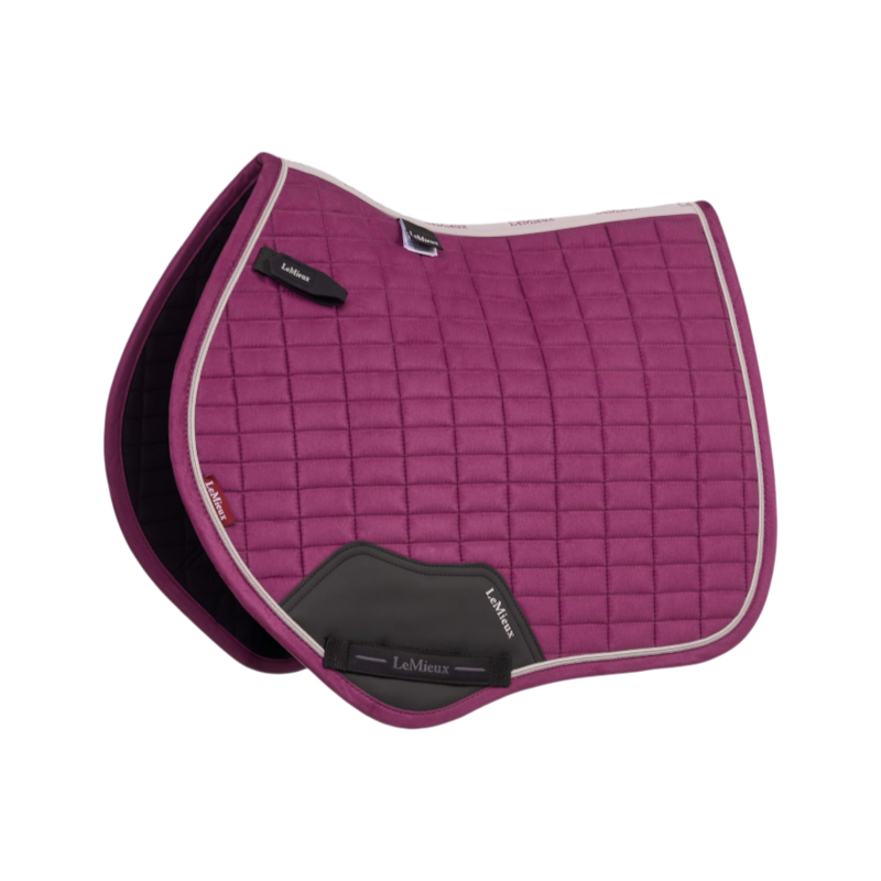 LeMieux - Tapis de selle Suede Close Contact Square blackberry