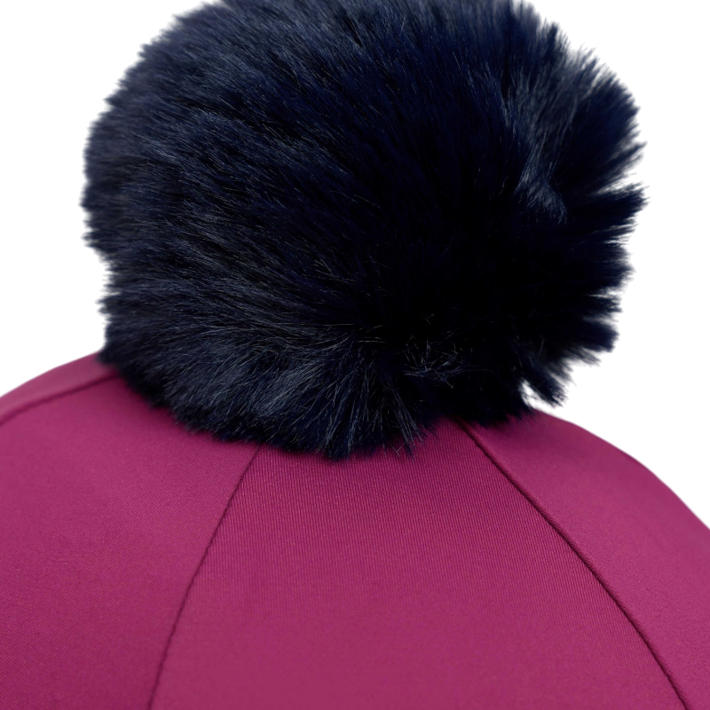 LeMieux - Toque de casque à pompon amovible Classique blackberry