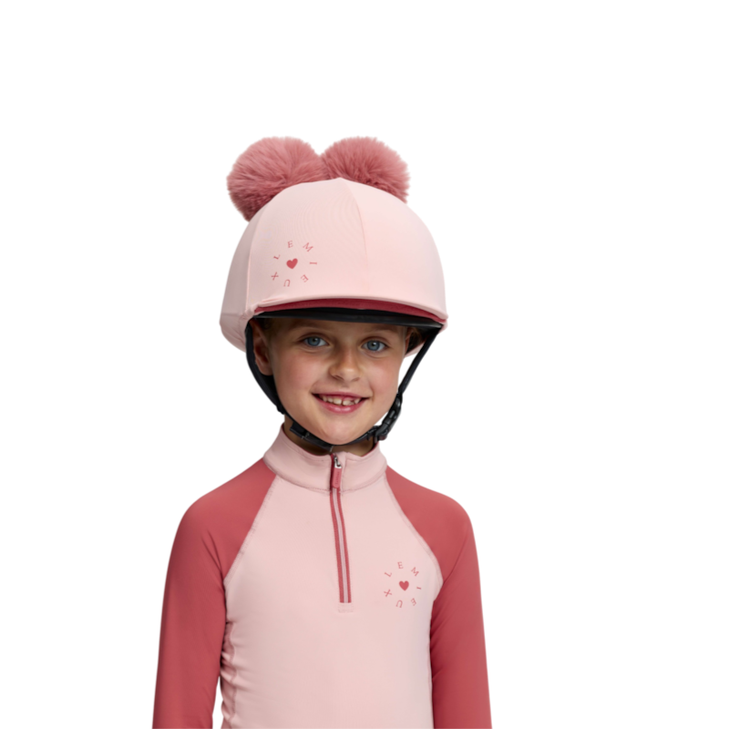 LeMieux - Toque de casque enfant Mini doubles pompons petal