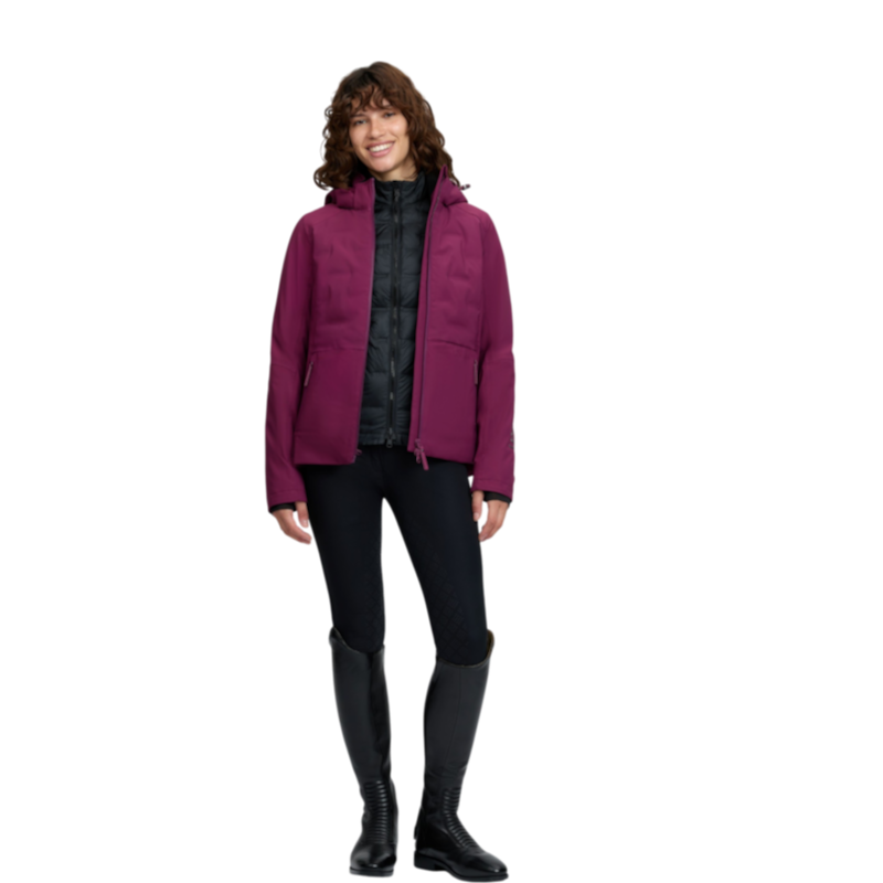 LeMieux - Veste imperméable 3-en-1 femme Brooke blackberry