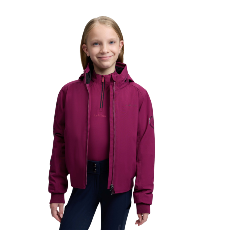 LeMieux - Veste imperméable enfant Clarissa Crew blackberry