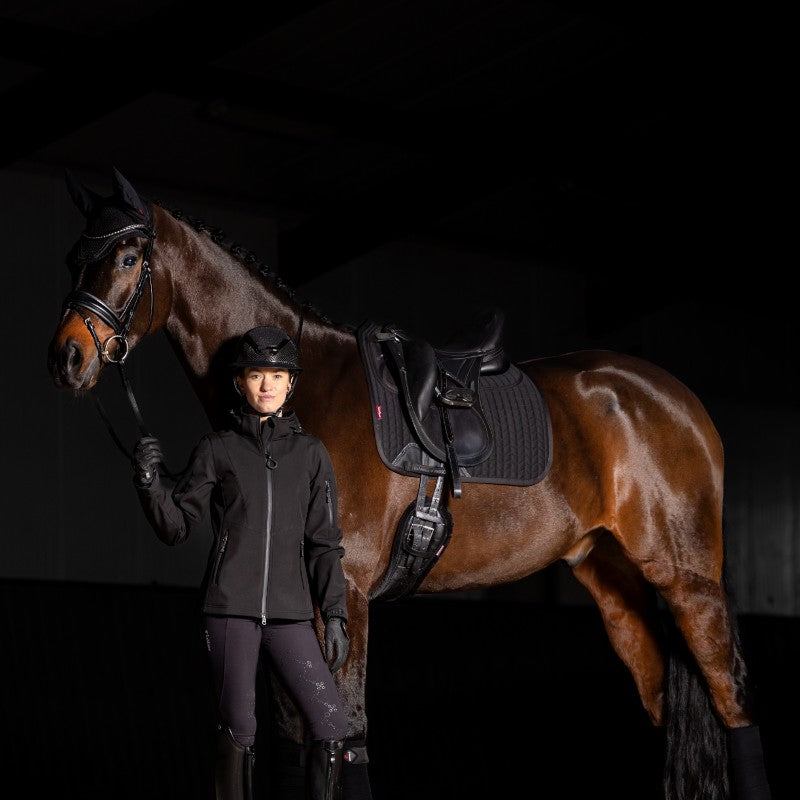 Lemieux - Tapis de dressage Pro Sorb Plain 2 Square noir | - Ohlala