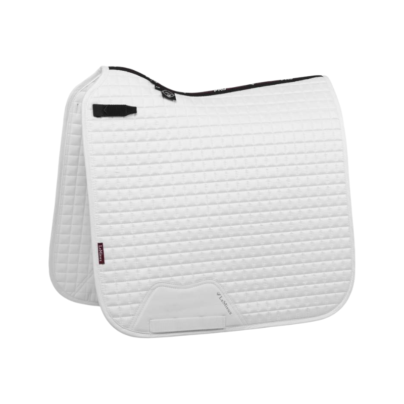 Lemieux - Tapis de dressage Square Suede Close Contact blanc | - Ohlala