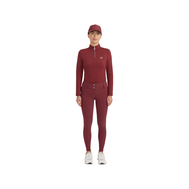 Harcour - Pantalon d'équitation femme Ludivine vigne