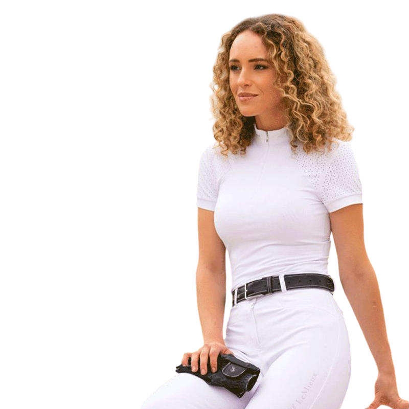 LeMieux - Chemise manches courtes femme Olivia blanc | - Ohlala