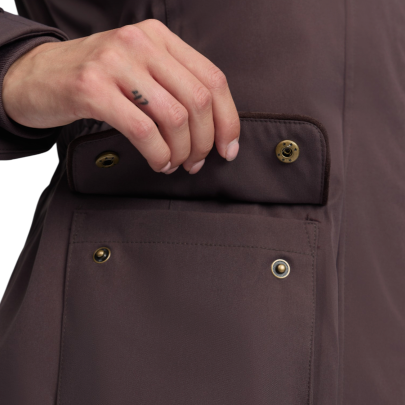 LeMieux - Manteau imperméable femme Heritage Beatrice cocoa