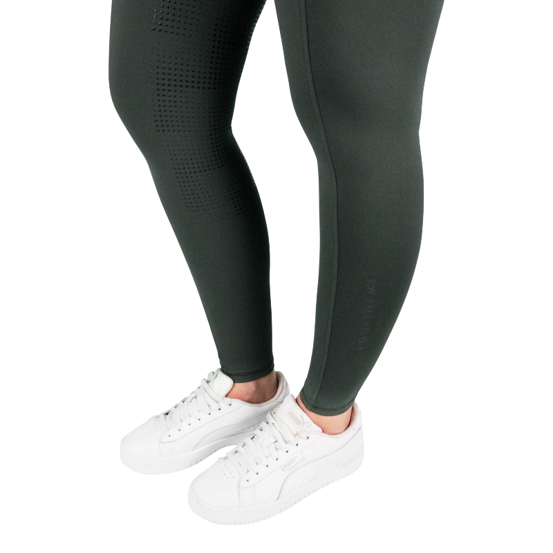 Equithème - Legging d'équitation femme Fanny kaki | - Ohlala