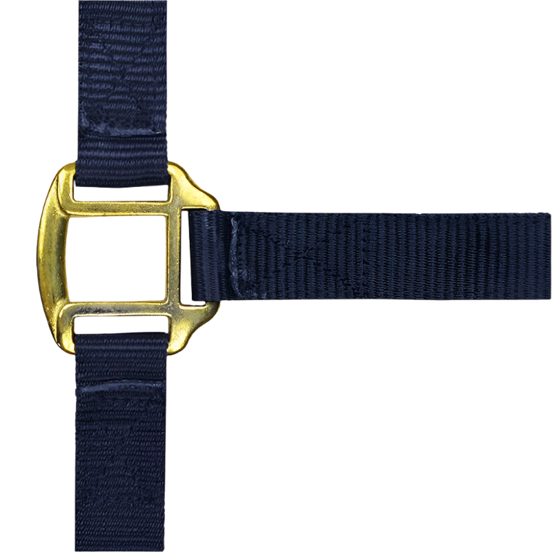 Norton - Licol nylon doublé cuir marine | - Ohlala