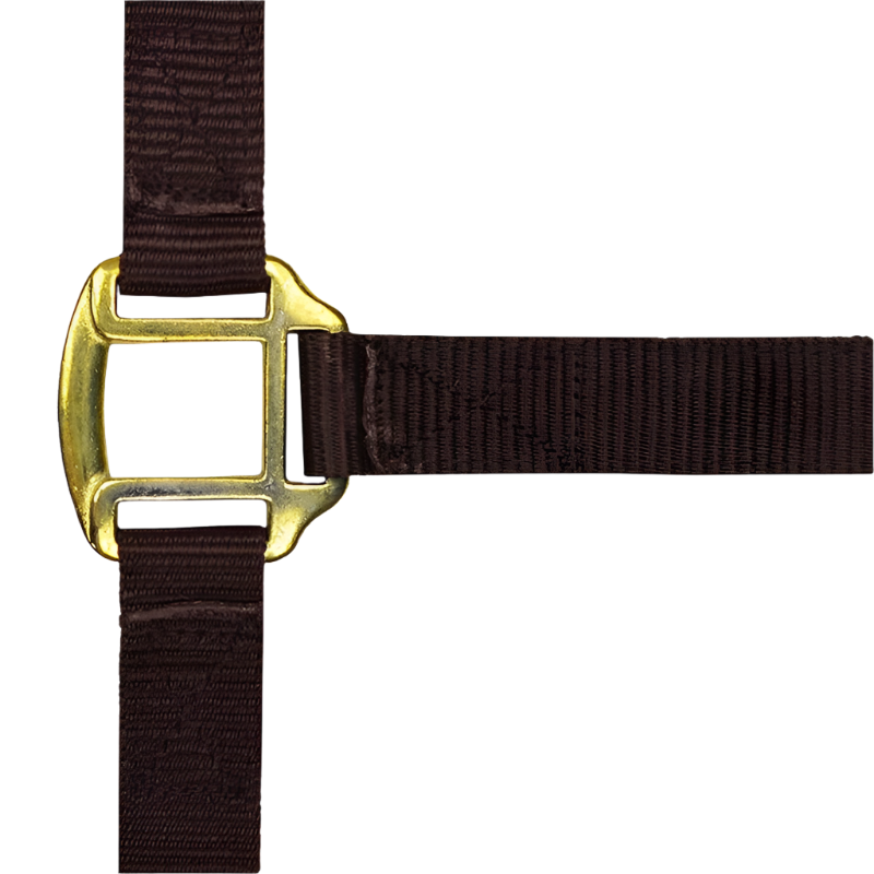 Norton - Licol nylon doublé cuir marron | - Ohlala