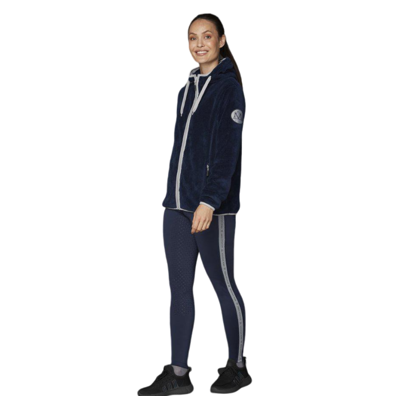 Mountain Horse - Veste manches longues femme Fuzzy polaire marine